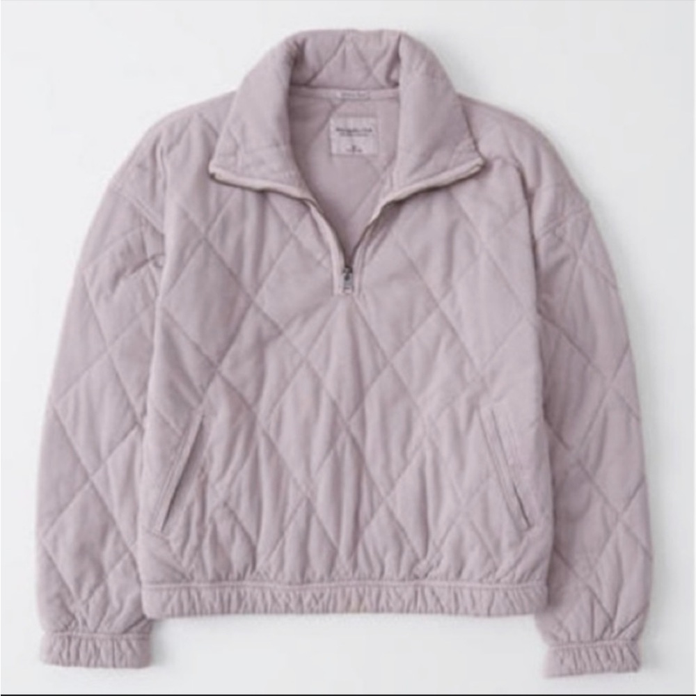 Abercrombie purple quilted sweatshirt